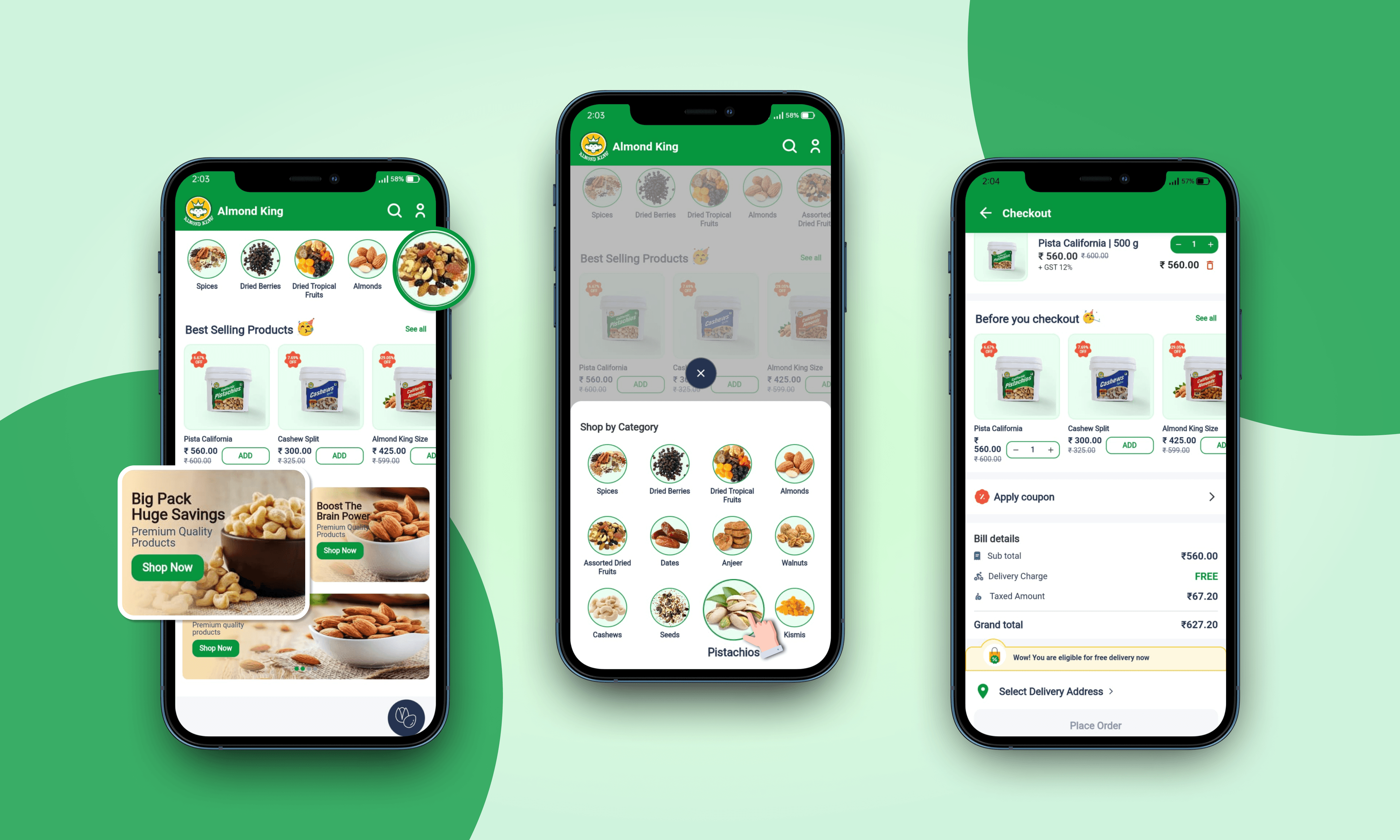 Almond King — E-Commerce